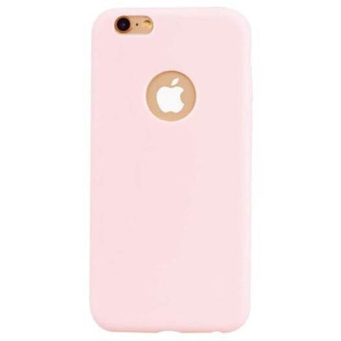Slim Tpu Candy Color Mobile Phone Case For Iphone 6 / 6S Pink Cases Covers & Skins