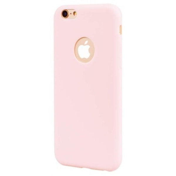 Slim Tpu Candy Color Mobile Phone Case For Iphone 6 / 6S Pink Cases Covers & Skins