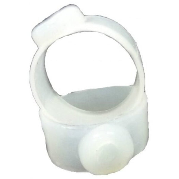 Slimming Care Tool Silicone Magnetic Massage Foot Toe Rings 2Pcs White Fat Burners