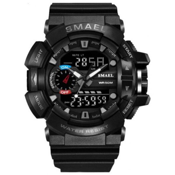 Veile Studios Men Fashion Digital Military Sports Cool Waterproof Watch Black Watches