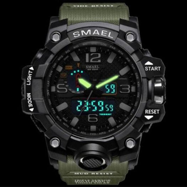 Veile Studios Men's Sports Outdoor Waterproof Watch Army Green Watches