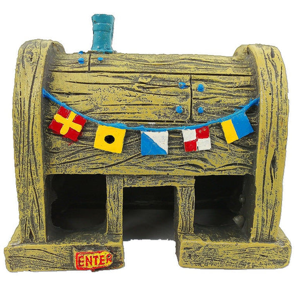 Small Aquarium Spongebob Pineapple House Squidward Easter Island Fish Tank Cartoon Decoration For Kids Decorations