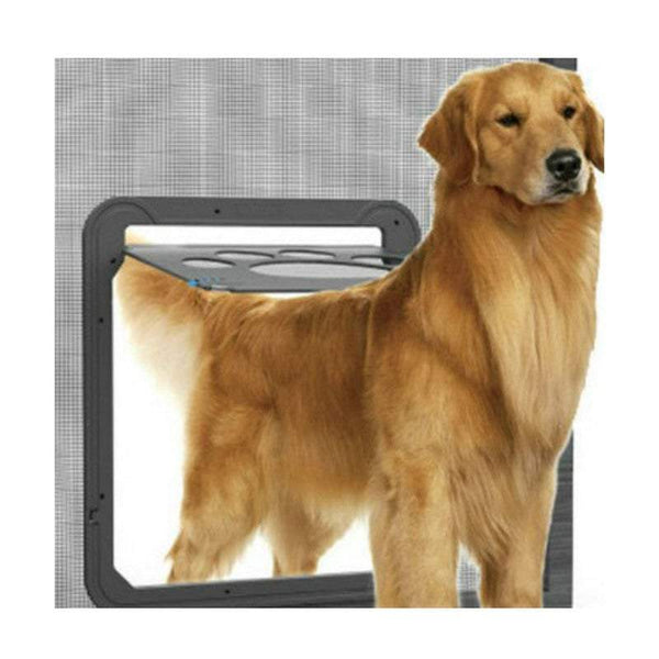 Doggie Door Pet Screen For Dogs Cats Sliding Doors & Flaps