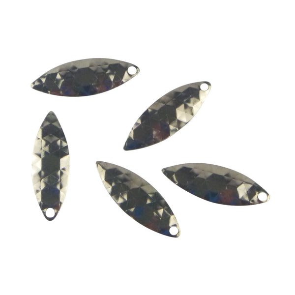 Artizan Hex Stamped Willow Blade Silver Nickel 30Mml X 10Mmw Qty 5 Other Terminal Tackle