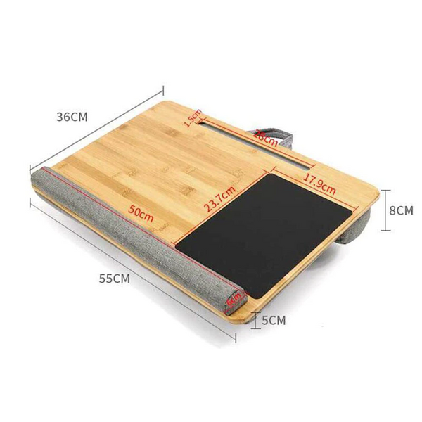 Small Bamboo Lazy Sofa Bed Lap Desk Tablet Holder Mounts Stands & Holders