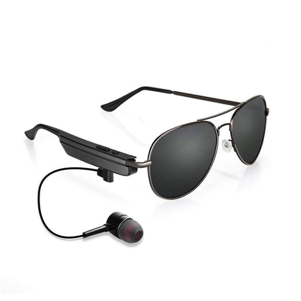 Smart Bluetooth Headset Men Women Polarized Glasses Driving Sports Music Calling Black Sunglasses