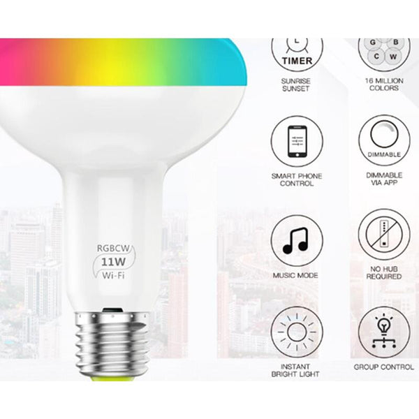 Bluetooth Voice Control Wifi 5 Way Indoor Lighting Led Smart Bulb Smart Light Bulbs