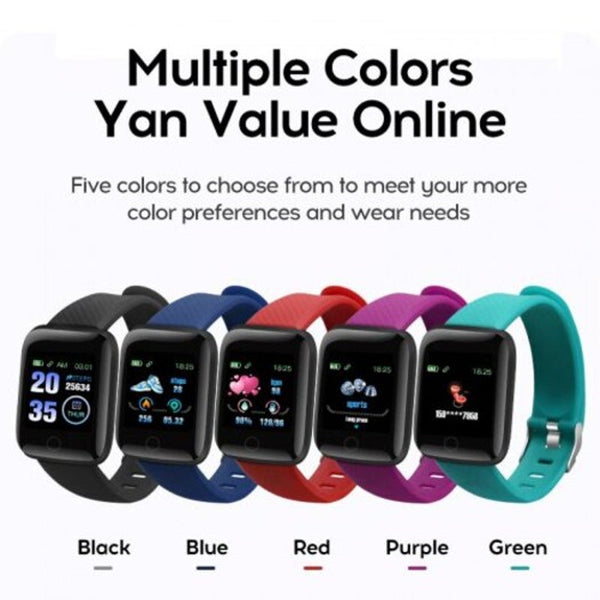 Smart Bracelet Band With Heart Rate Monitor Blood Pressure Fitness Tracker Wristband Watch