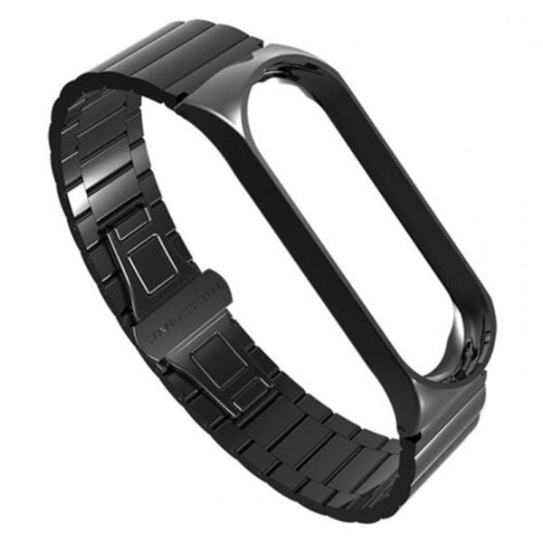 Smart Bracelet Striped Watch Strap Watchband For Xiaomi Mi Band 3 Black Watch Bands