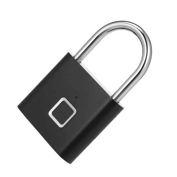 Smart Fingerprint Padlock Lock Black Padlocks