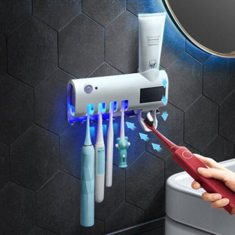 Smart Induction Anti Bacteria Uv Light Disinfectant Toothbrush Sterilizer Oral Cleaner Box Holder Disinfection Tumblers & Toothbrush Holders