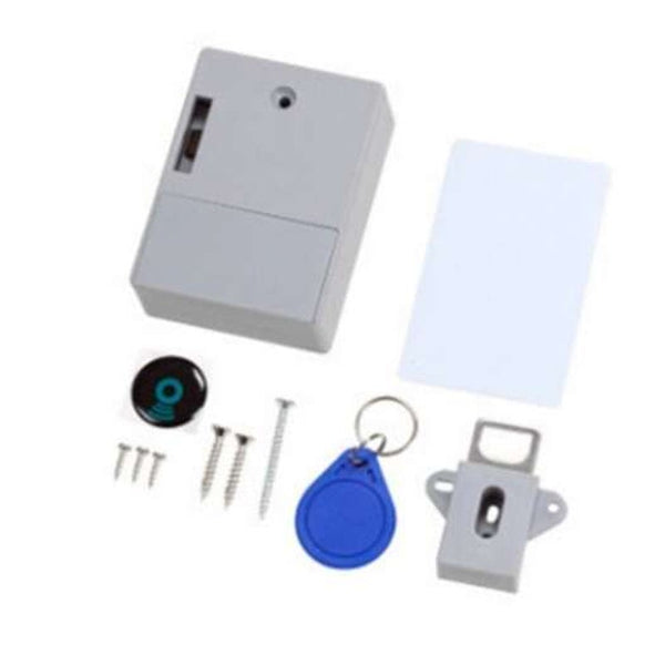 Smart Induction Cabinet Lock Invisible Rubber Shoe Bathroom Closet Single Door White Door Locks & Lock Mechanisms