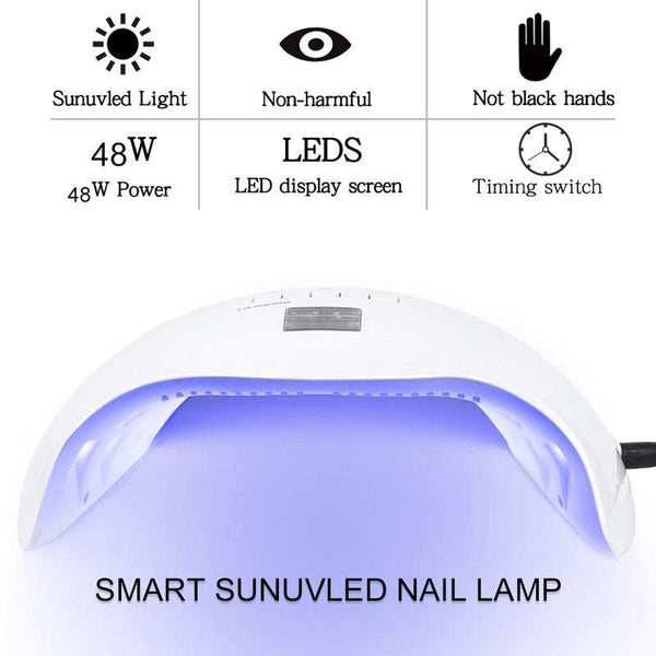 Nail Dryers Smart Lamp Gel Uv Led Polish Strip White Nail Dryers & Lamps