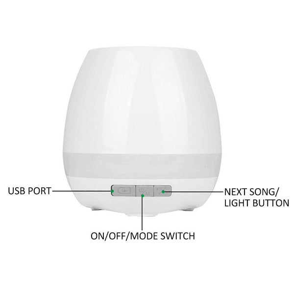Elegant Bluetooth Night Light Music Flower Pot Audio Docks & Mini Speakers