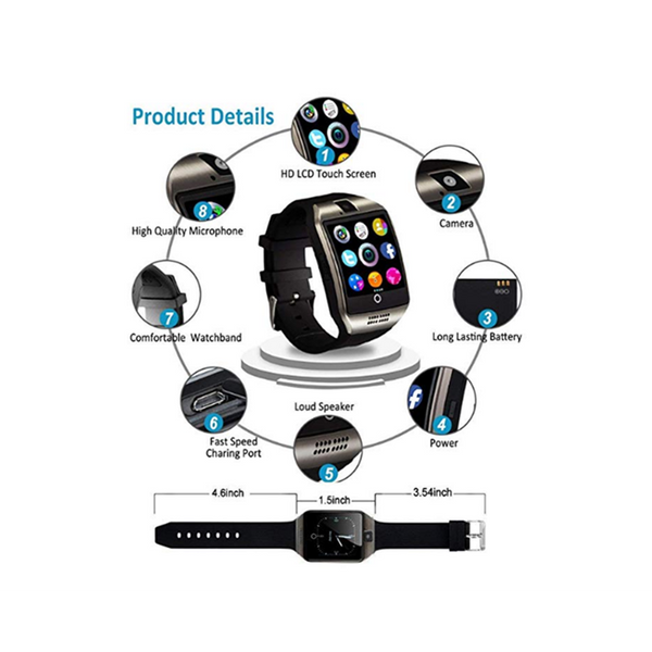 Smart Watch For Android Phonesbluetooth With Sim Card Slot Cell Smart Watches