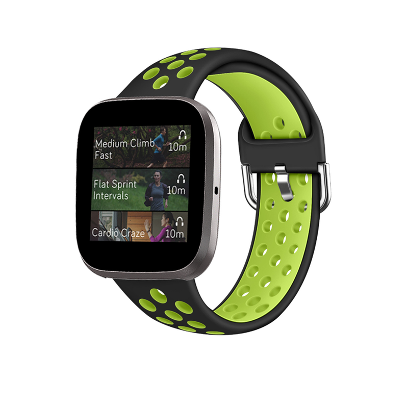Smart Watch Wristband 2 Color Silicone Strap Reverse Buckle Band For Fitbit Versa 1 5 Watch Bands