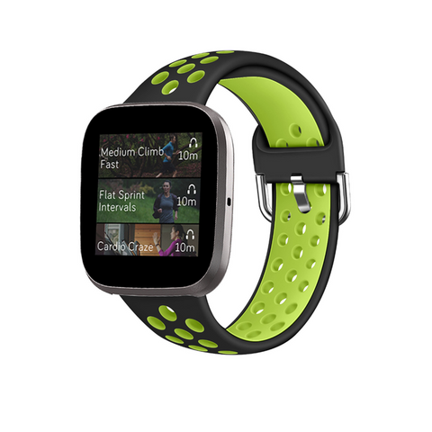 Smart Watch Wristband 2 Color Silicone Strap Reverse Buckle Band For Fitbit Versa 1 5 Watch Bands