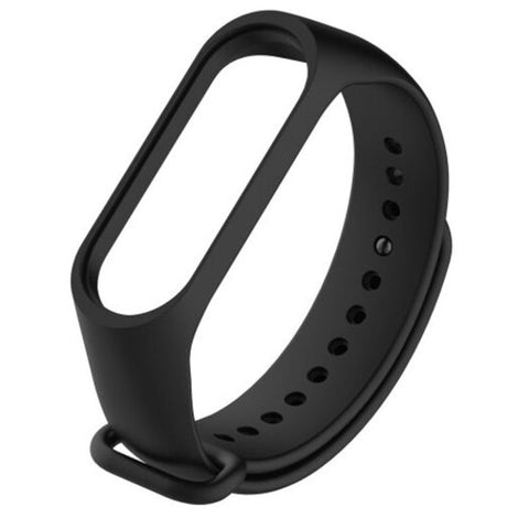 Smart Wrist Watch Strap For Xiaomi Mi Band 3 / 4 Black Watch Bands