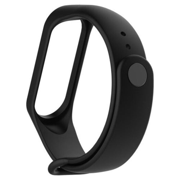 Smart Wrist Watch Strap For Xiaomi Mi Band 3 / 4 Black Watch Bands