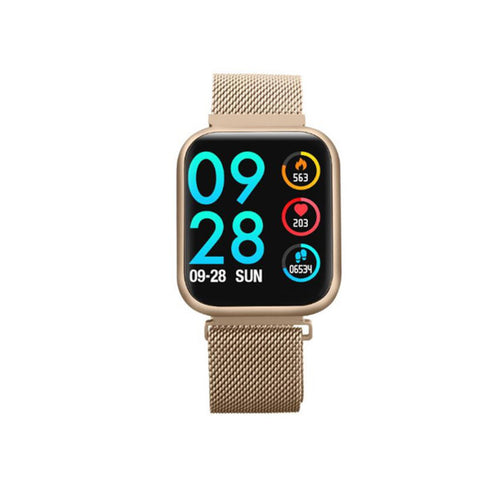 Smart Bracelet Heart Rate Blood Pressure Waterproof Watch Gold Smart Watches