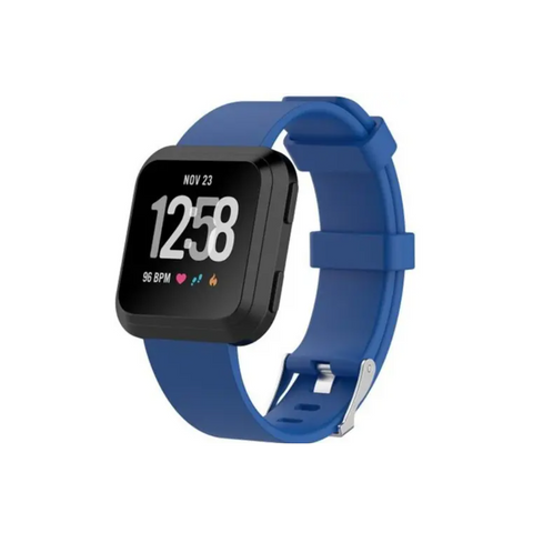 Smart Intelligent Silicone Watch Wrist Strap For Fitbit Versa Lapis Blue