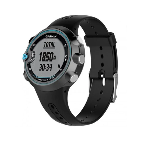Smart Silicone Watch Strap For Garmin Swim Black