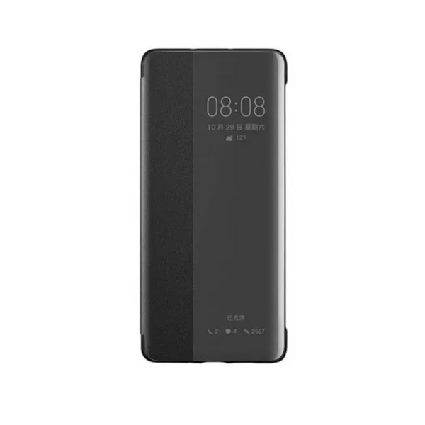 Smart View Flip Cover Sleep Case For Huawei P30 Pro Black