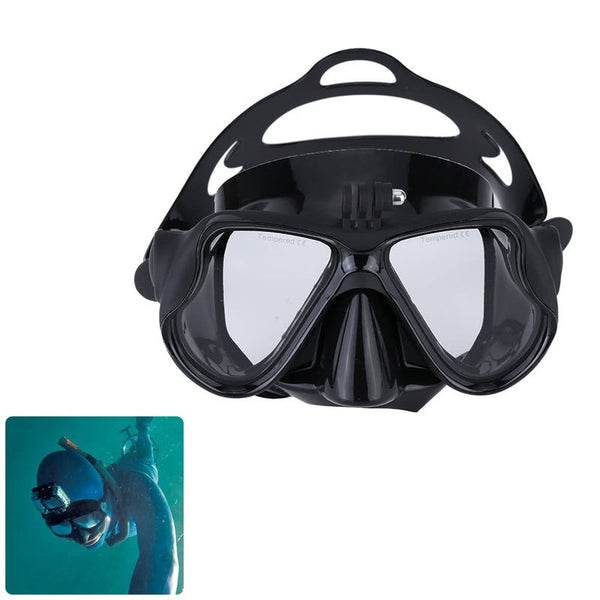 Snorkelling Scuba Diving Mask Goggles Swimming Face With Bracket Mount For Gopro Hero 4 3 2 1 Sj4000 Sj5000 Dazzne P2 Xiaomi Yi Sports Action Camera B