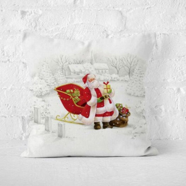 Christmas Pillowcase Home Linen Waterproof Sofa Cushion Cover
