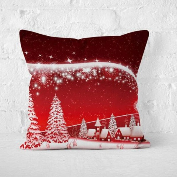 Christmas Pillowcase Home Linen Waterproof Sofa Cushion Cover