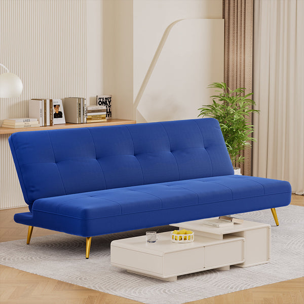 Levede Sofa Bed Convertible Velvet 3 Seater Sofa Beds