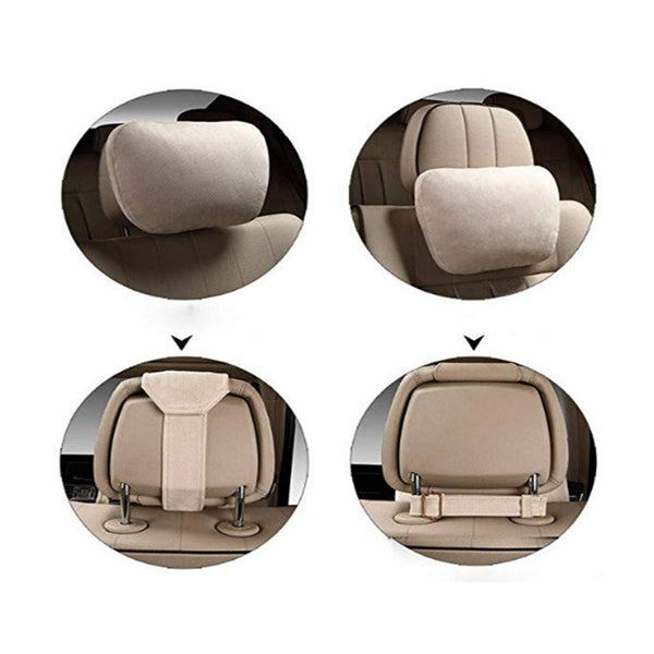 Soft Car Headrest Auto Seat Cover Cushion Neck Pillow Pillows