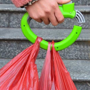 Soft Grip Shopping Bag Holder Handle Green