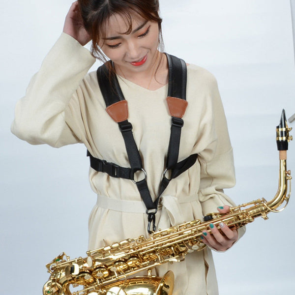 Soft Sax Strap Hook Saxophone Shoulder Harness For Alto Tenor Soprano
