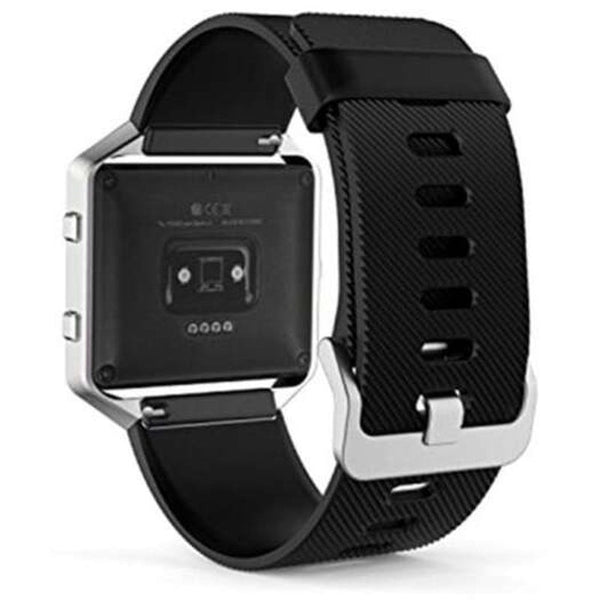 Soft Silicone Replacement Sport Band Strap With Quick Release Pins For Fitbit Blaze Black Watch Bands