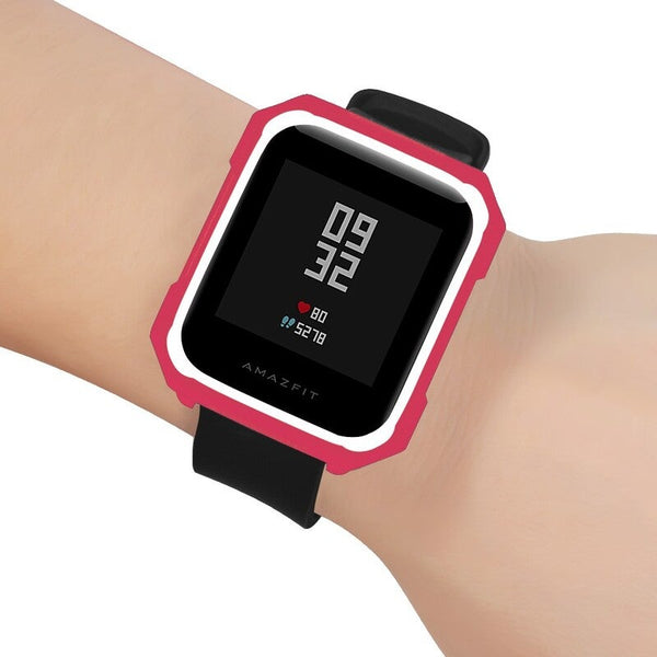 Soft Tpu Watch Protective Case Red White