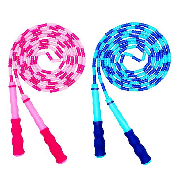Soft Beaded Jump Rope Tangle Free Segmented Fitness Skipping For Men Women Kids Keeping Workout Weight Loss 2Pack Skip Jump Ropes