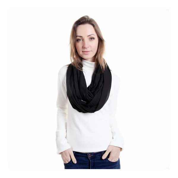 Scarves & Wraps Soft Lightweight Infinity Scarf Solid Colours Jersey Knit Loop Ring