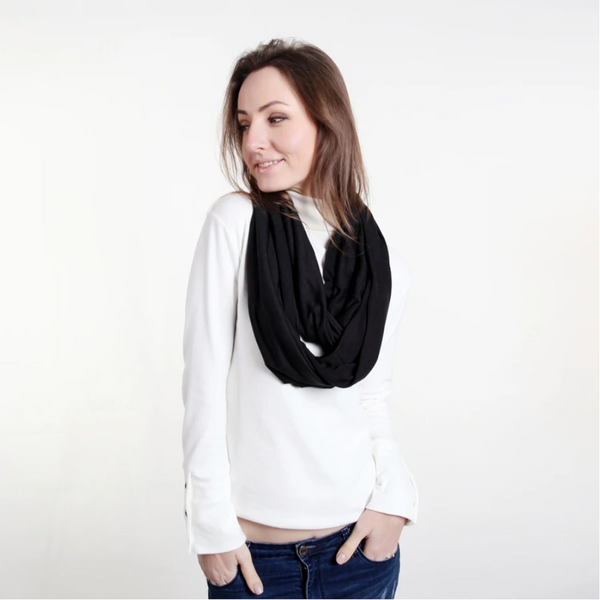 Scarves & Wraps Soft Lightweight Infinity Scarf Solid Colours Jersey Knit Loop Ring