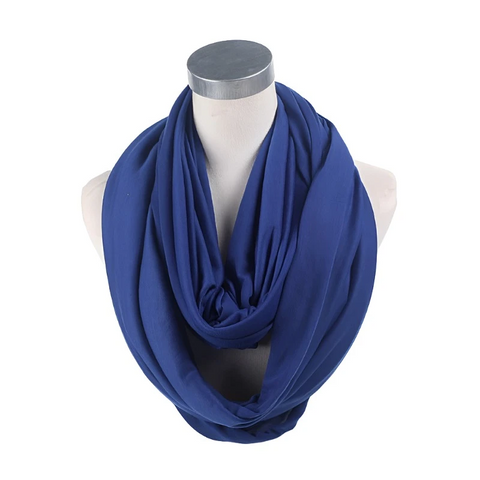 Scarves & Wraps Soft Lightweight Infinity Scarf Solid Colours Jersey Knit Loop Ring