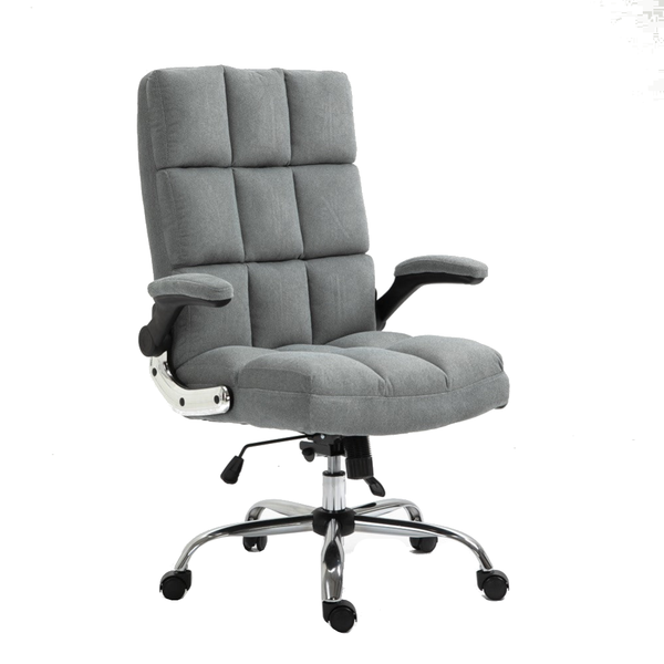 Soft Velvet Home Ergonomic Swivel Tilt Angle And Flip Up Arms Office Chair Office Chairs