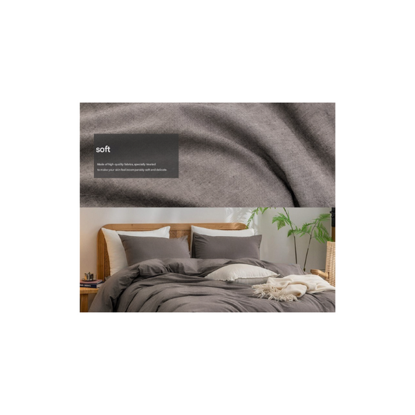 Elosung Navy Blue 1.8M (Duvet Cover 180*220Cm) Luxurious Soft Brushed Microfiber 4 Piece Bedding Pure Color Double With Fitted Sheet Quilt Covers