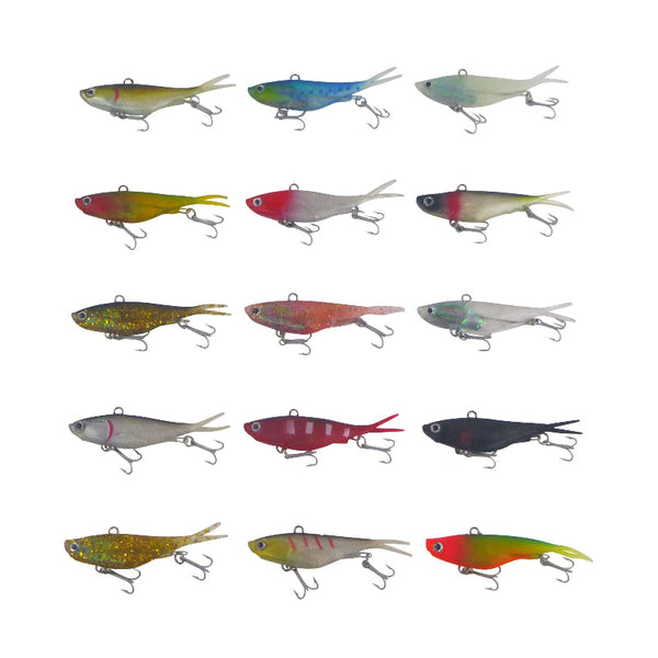 Swimerz 95Mm Soft Vibe Gold Glitter 2 Pack Baits & Lures