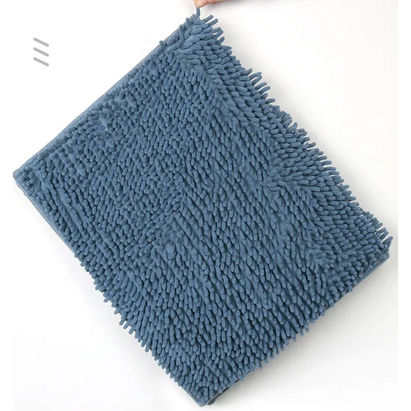 Soft Shaggy Chenille Solid Colour Non Slip Bath Mat Bath Mats Rugs & Toilet Covers