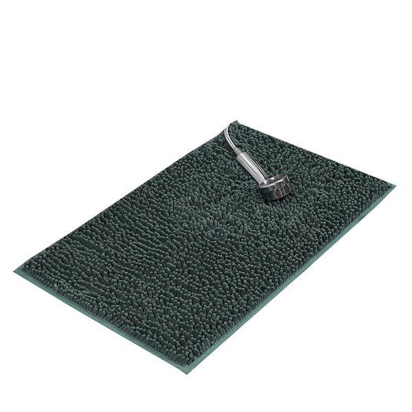 Soft Shaggy Chenille Solid Colour Non Slip Bath Mat Bath Mats Rugs & Toilet Covers