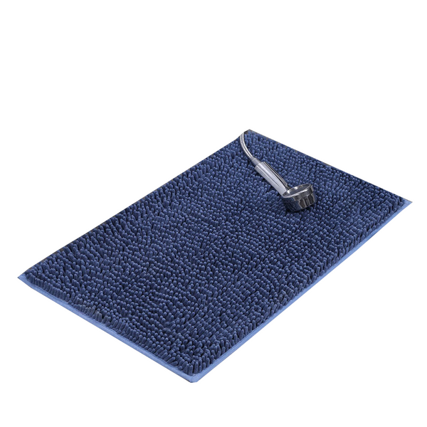 Soft Shaggy Chenille Solid Colour Non Slip Bath Mat Bath Mats Rugs & Toilet Covers