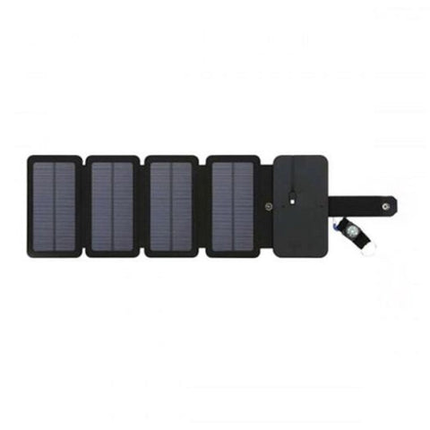 Solar Charging Panel Removable Folding Mobile Phone Charger Black 4Pcs Chargers & Cradles