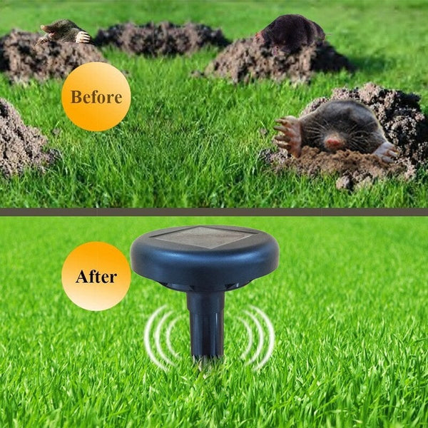 Solar Energy Power Mice Snakes Scares Away Repellent Blackor Ultrasonic Pest Repellers