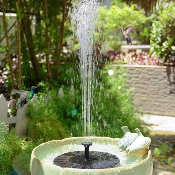Solar Fountain Water Pump Kit Garden Outdoor Panel Floating Decoration Black Outdoor Fountains