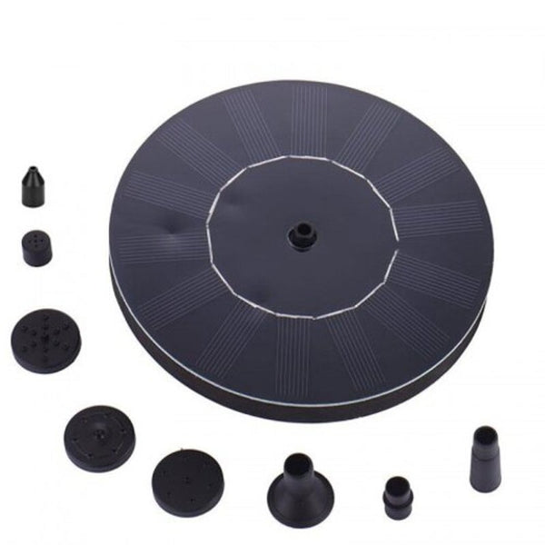 Solar Fountain Water Pump Kit Garden Outdoor Panel Floating Decoration Black Outdoor Fountains